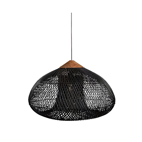 Lampa Wisząca Ayu | Rattanowa Lampa Sufitowa | Pleciona z Wikliny Wisterii