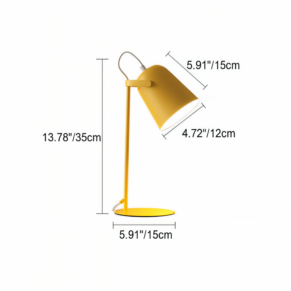 Lampka Biurkowa Mino | Regulowana Lampka Stołowa | Metalowa Konstrukcja