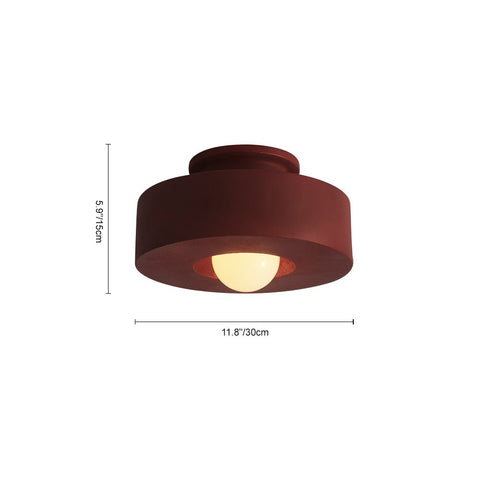 Lampa Sufitowa Kumo | Geometryczne Oświetlenie Wabi-Sabi | Metal i Żywica