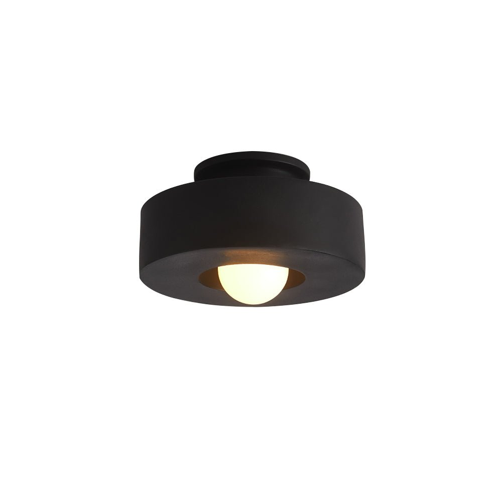 Lampa Sufitowa Kumo | Geometryczne Oświetlenie Wabi-Sabi | Metal i Żywica