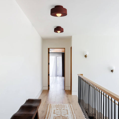 Lampa Sufitowa Kumo | Geometryczne Oświetlenie Wabi-Sabi | Metal i Żywica