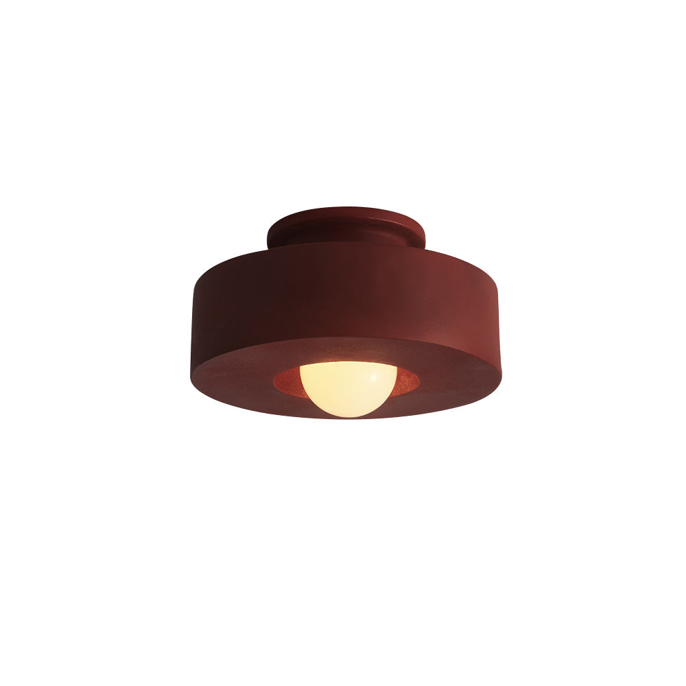 Lampa Sufitowa Kumo | Geometryczne Oświetlenie Wabi-Sabi | Metal i Żywica