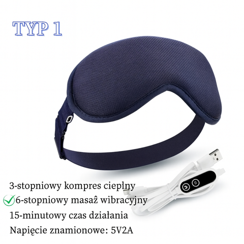 Opaska Termiczna Selora | Maska na Oczy z Podgrzewaniem | USB i Regulacja Temperatury