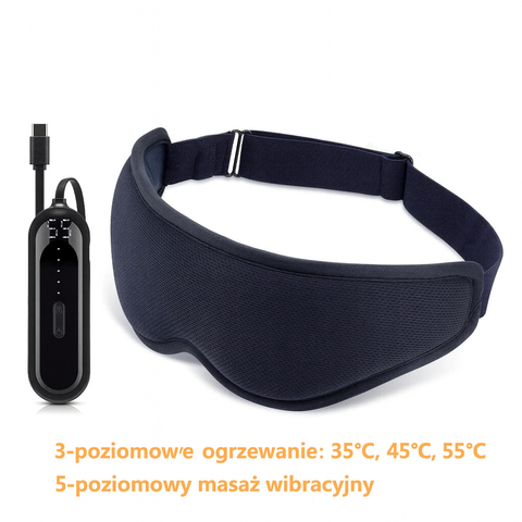 Opaska Termiczna Selora | Maska na Oczy z Podgrzewaniem | USB i Regulacja Temperatury