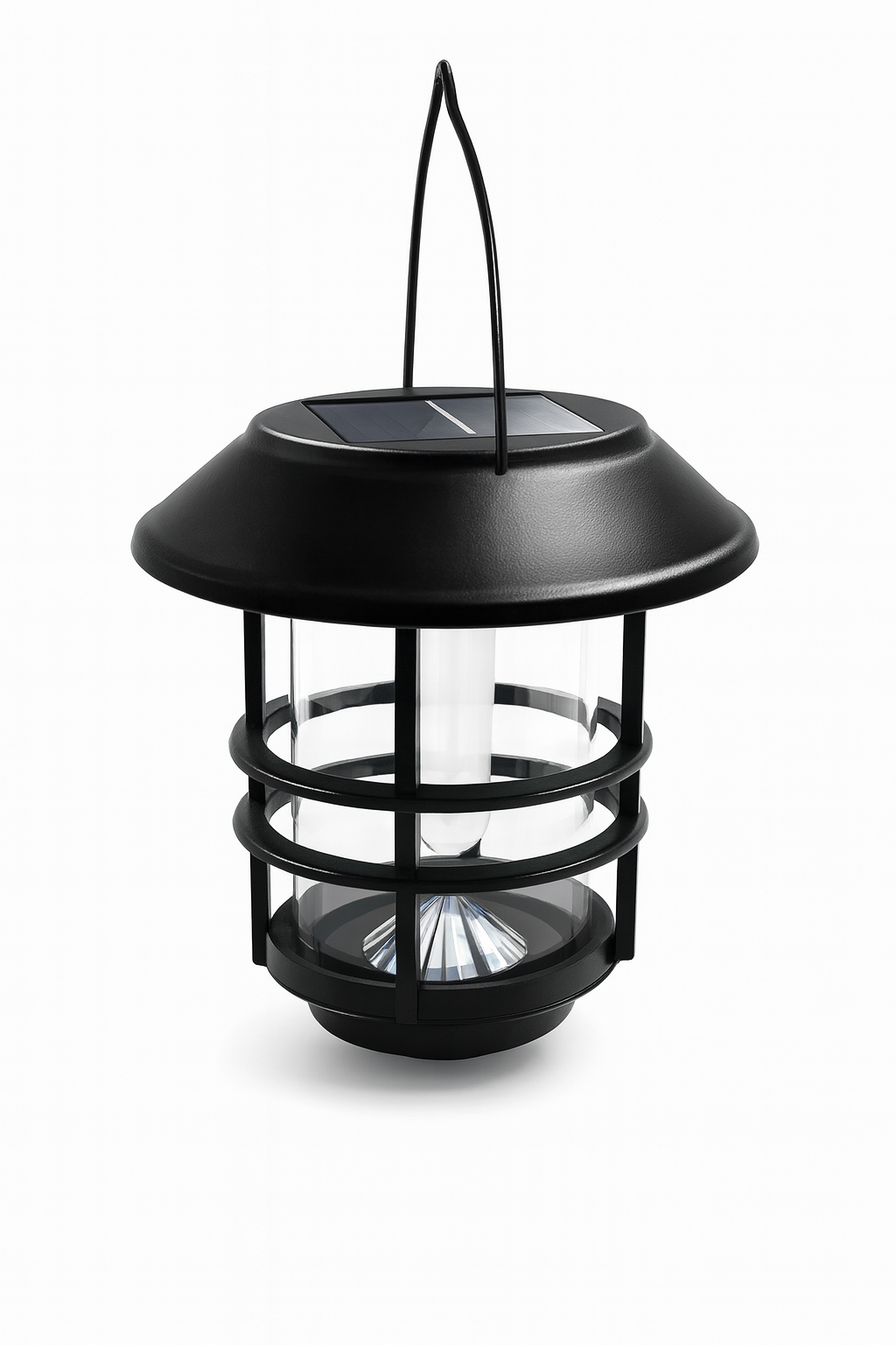 Latarnia Solarna LumaFlame | Wisząca Lampa LED z Efektem Płomienia | IP65 do Ogrodu i Tarasu