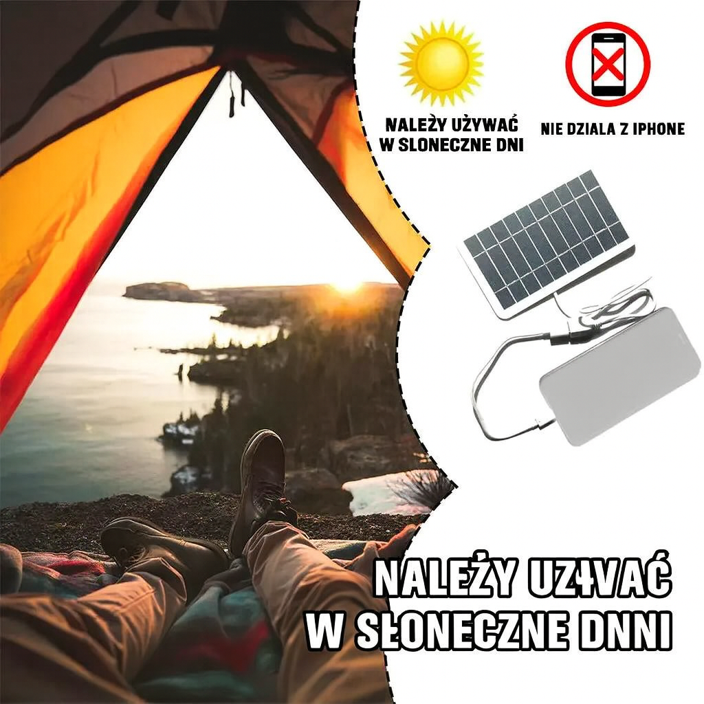 Panel Słoneczny SolarFlex | Ładowarka USB Turystyczna | Polikrystaliczny Moduł