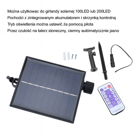 Panel Sterujący SolarControl | Sterownik Do Lampek LED | Zasilanie Słoneczne