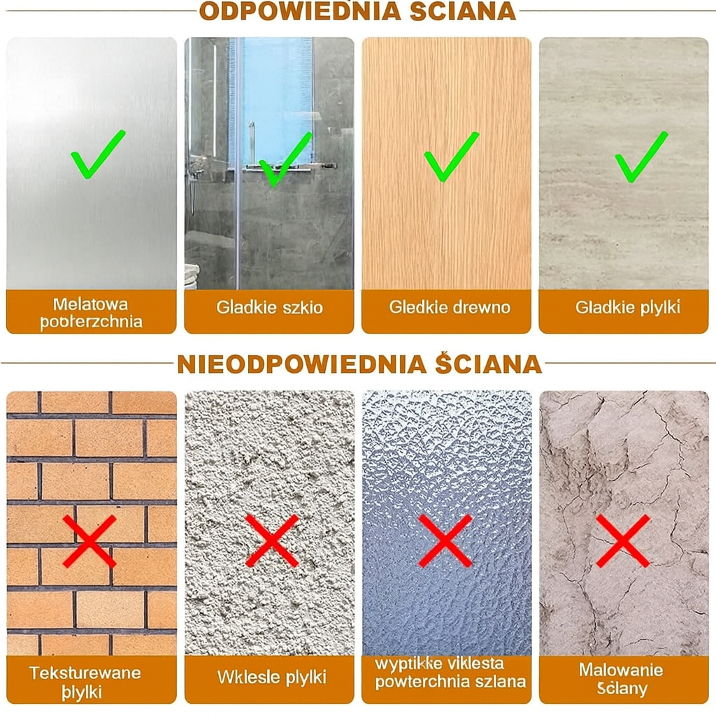 Haczyk Ścienny StickHook | Wieszak Samoprzylepny | Stal Nierdzewna SUS 304