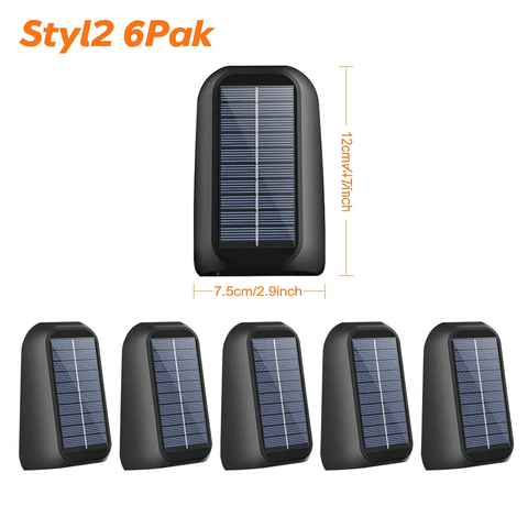Lampa Solarna SOLARA | Oświetlenie Ścienne LED | 8 Kolorów i 3 Tryby