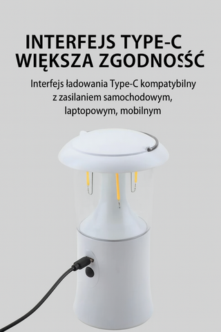 Lampa Turystyczna LumiTrail | Latarnia LED Solarna | 3 Tryby Świecenia