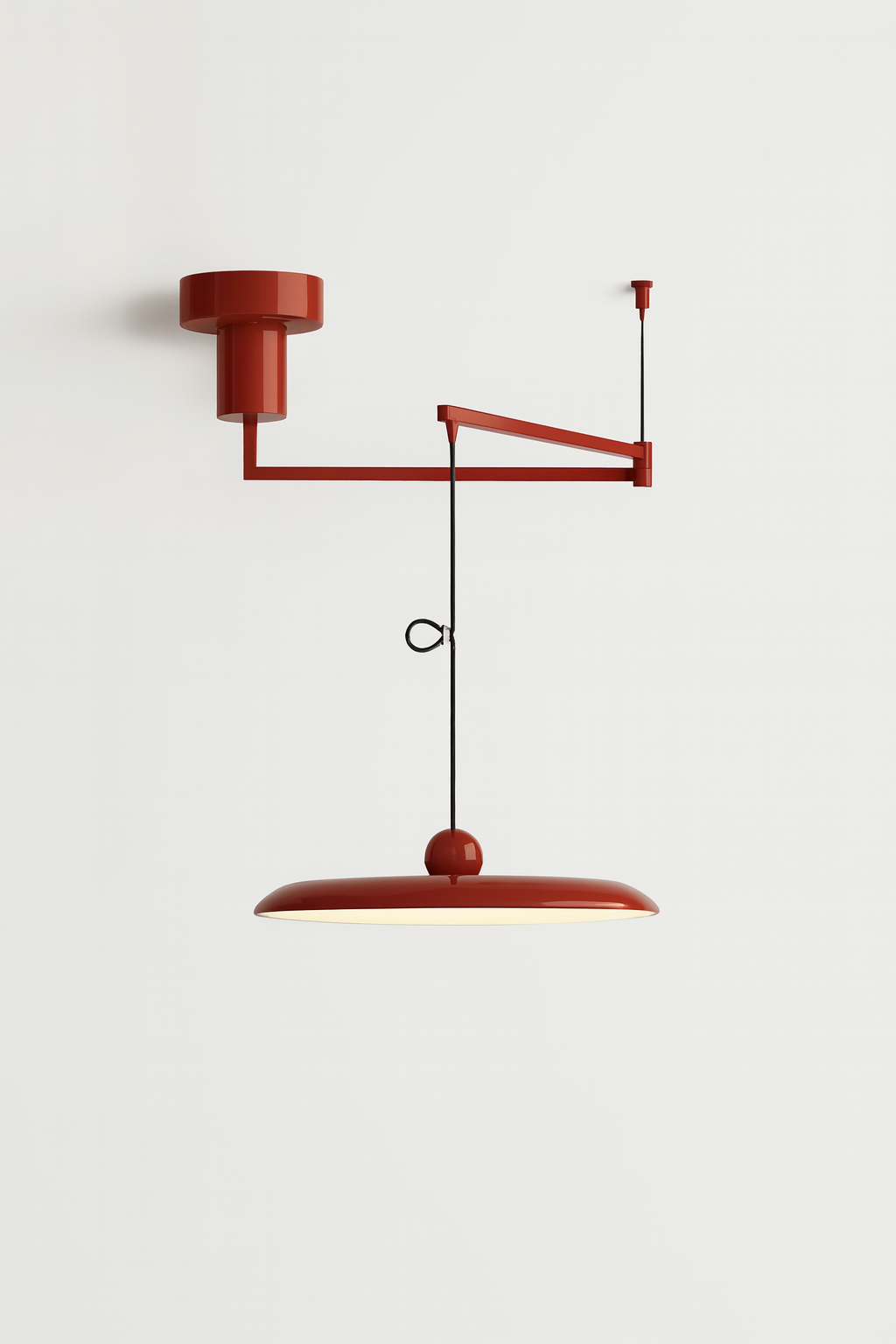 Lampa wisząca Laxo | Oświetlenie sufitowe metalowe | Ruchome ramię