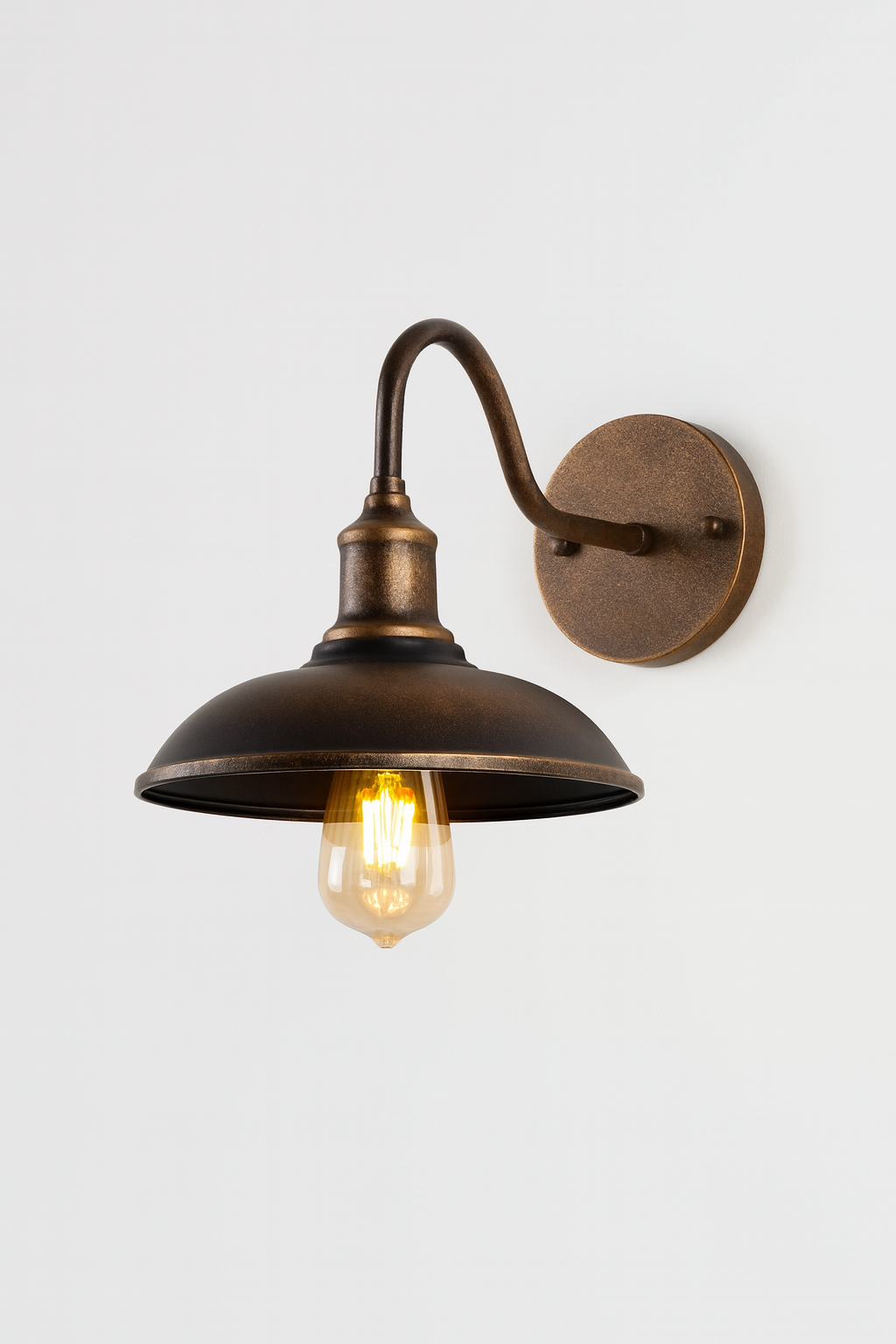 Kinkiet ogrodowy Runo | Lampa ścienna z metalu | Styl vintage IP44