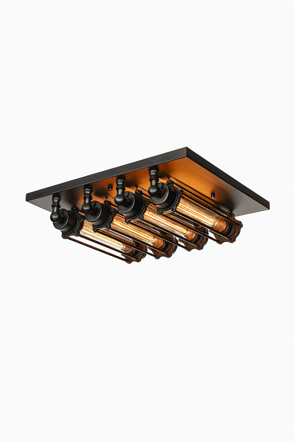 Plafon Epoch | Lampa sufitowa industrialna | Czarna metalowa oprawa