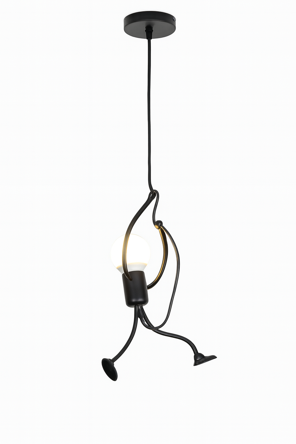 Lampa Postać Wisząca | Lampa Sufitowa Dekoracyjna | Metalowa Konstrukcja