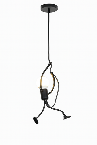 Lampa Postać Wisząca | Lampa Sufitowa Dekoracyjna | Metalowa Konstrukcja
