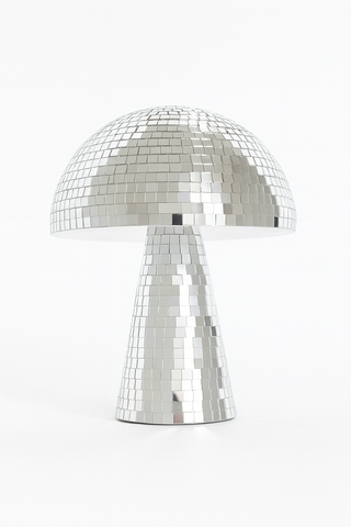 Lampa Dekoracyjna Grzybek | Styl Retro Disco | Lustrzane Mozaikowe Płytki