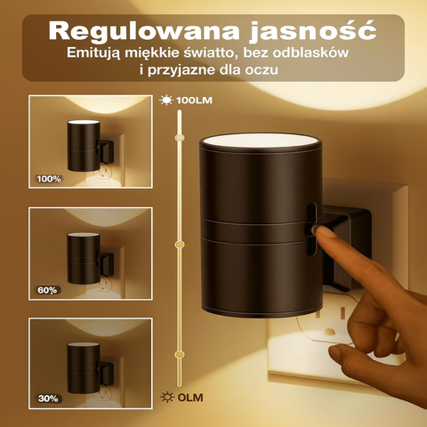 Lampka Nocna Senso | Oświetlenie LED Zmierzchowe | Czujnik Zmierzchu