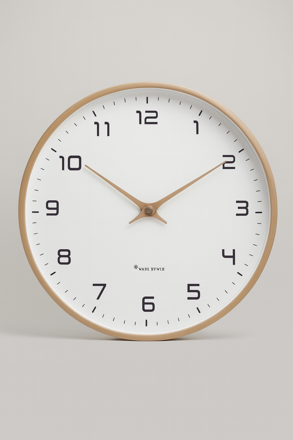 Nordwood Silent | Zegar ścienny cichy | Minimalistyczny design z drewna