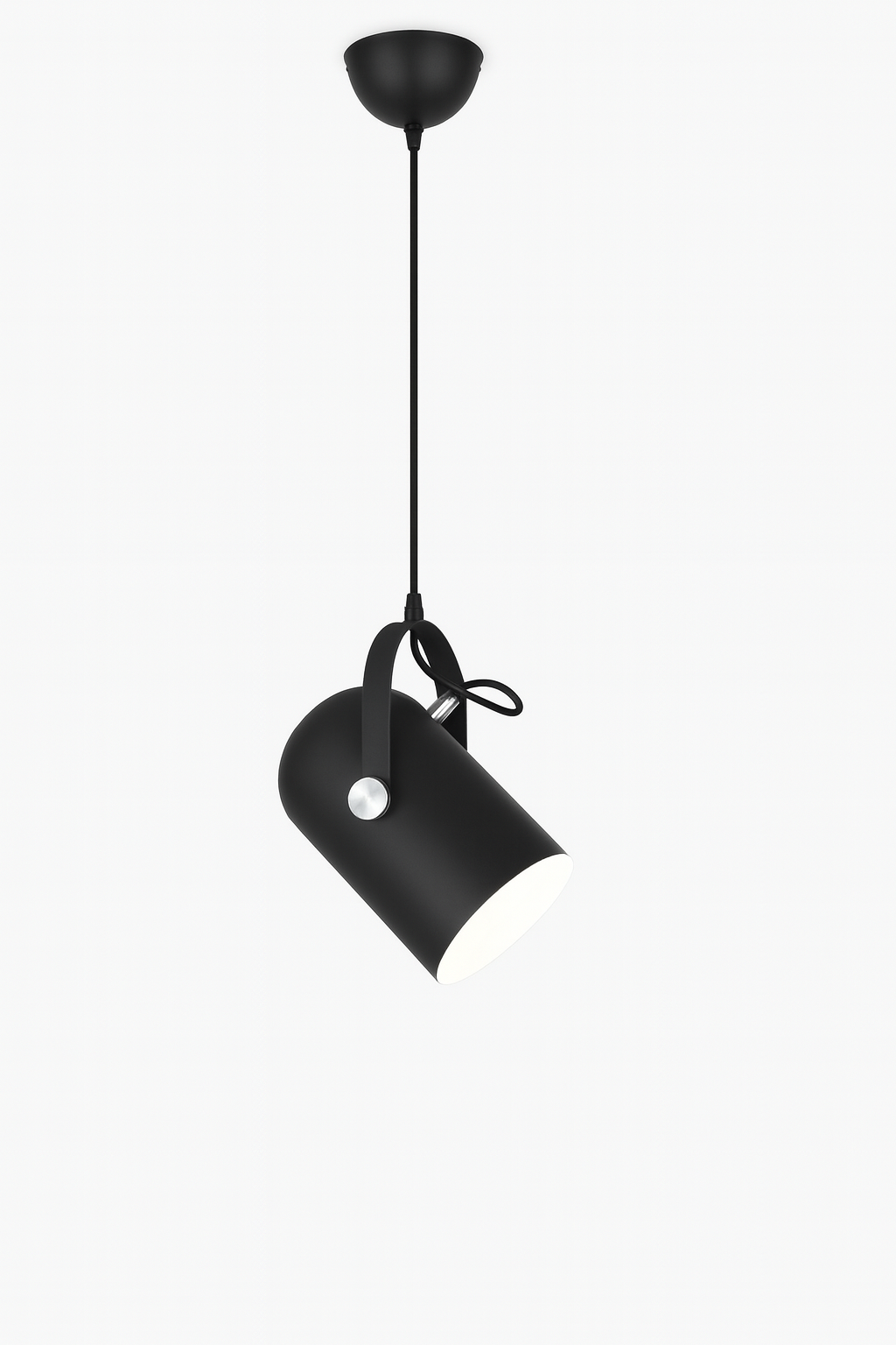 Lampa Wisząca Hemme | Oświetlenie Sufitowe | Regulowany Metalowy Klosz