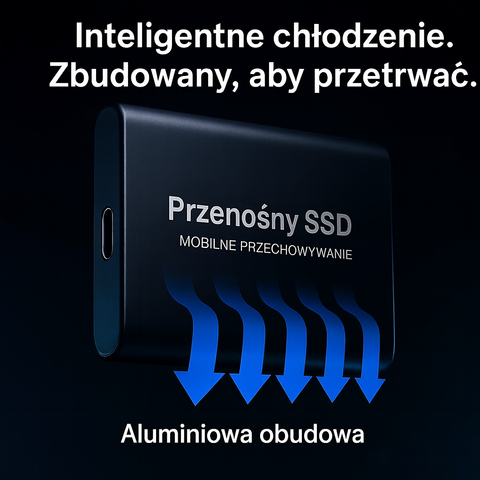 Dysk Przenośny LunoX | Szybka Pamięć Zewnętrzna | Obudowa Aluminiowa