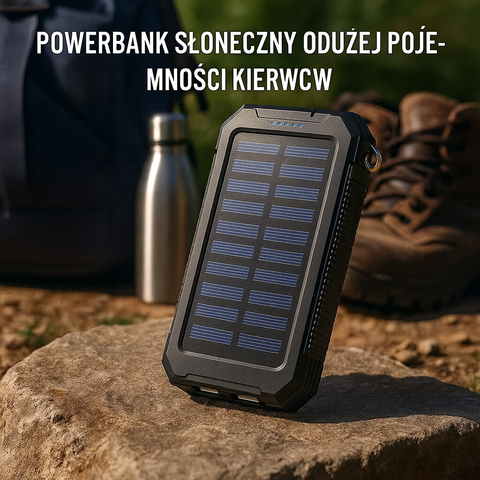 Solaris Trek | Powerbank solarny do telefonu | Wodoodporny i przenośny