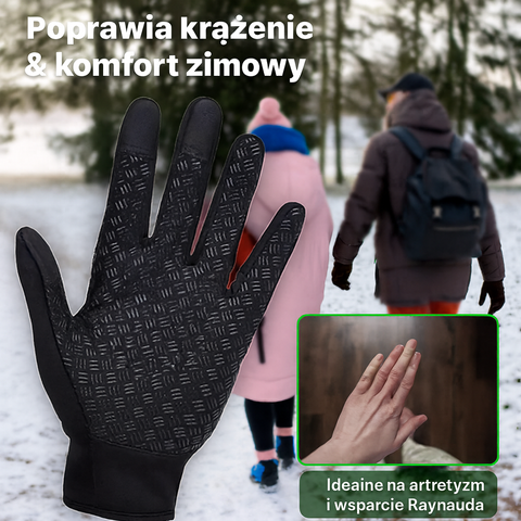 Rękawice Zimowe ThermiX | Rękawice Ocieplane USB | Wodoodporna Powłoka