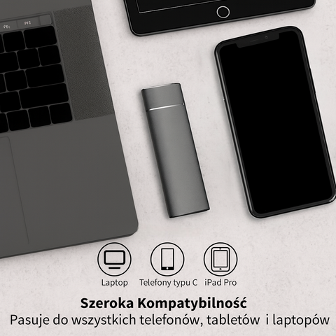 NanoDrive Aero | Przenośny dysk SSD | Aluminiowa obudowa
