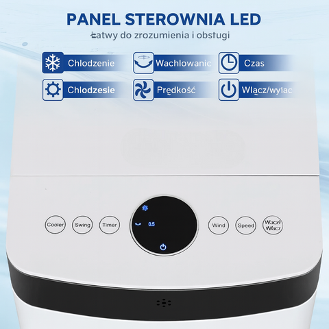 AirFlow Nova | Przenośny klimatyzer bez rury | Chłodzenie wodne 3w1