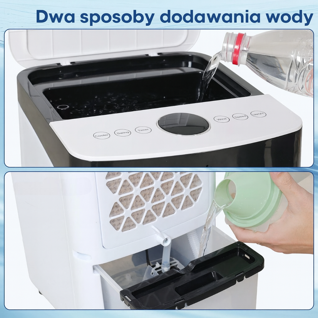 AirFlow Nova | Przenośny klimatyzer bez rury | Chłodzenie wodne 3w1