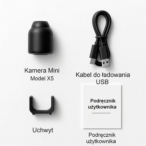 Mini Kamera Bezprzewodowa | Monitoring Domowy | Dyskretna Obudowa