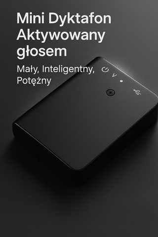 Lumen Mini | Rejestrator Dźwięku | Aktywacja Głosowa i 32GB Pamięci