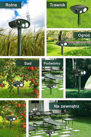 Strażnik Ogrodu Solar | Odstraszacz Ultradźwiękowy | Czujnik Ruchu PIR