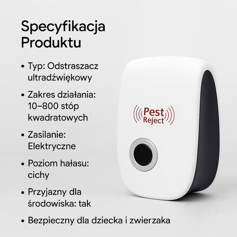Odstraszacz Ultradźwiękowy | Urządzenie na Wiewiórki i Gryzonie | Zasilanie Sieciowe