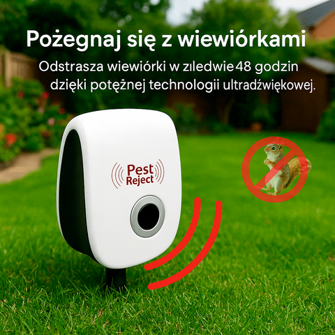 Odstraszacz Ultradźwiękowy | Urządzenie na Wiewiórki i Gryzonie | Zasilanie Sieciowe