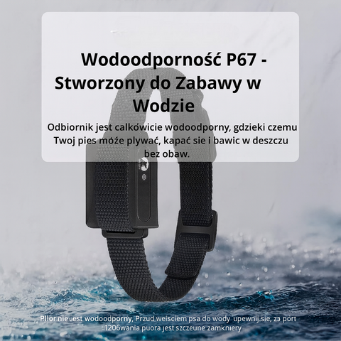Obroża Treningowa Dla Psa | 1000m Zasięgu | Wodoodporna z Pilotem