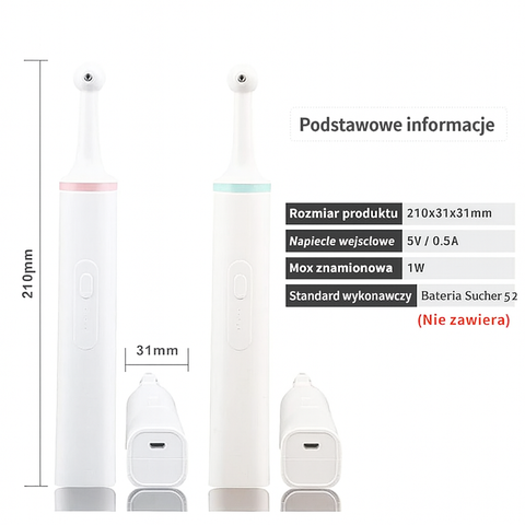 CleanLoop Mini | Elektryczna szczoteczka soniczna | Kompaktowa i przenośna