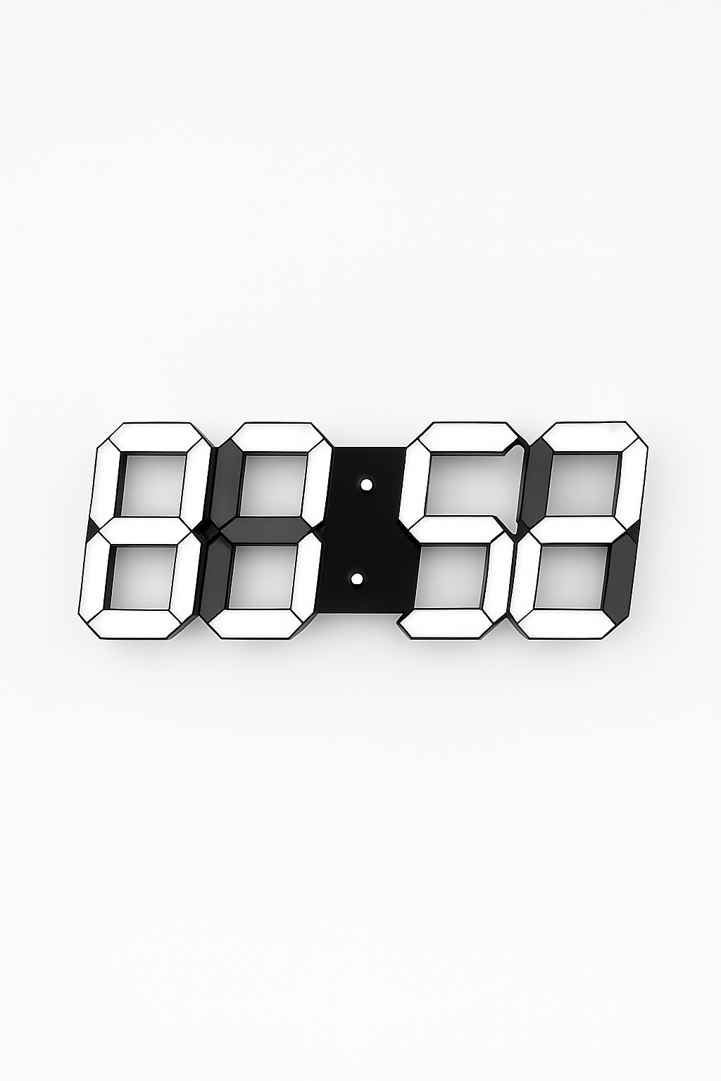 Zegar Ścienny Nyvox | Zegar Cyfrowy LED 3D | Nowoczesny Design