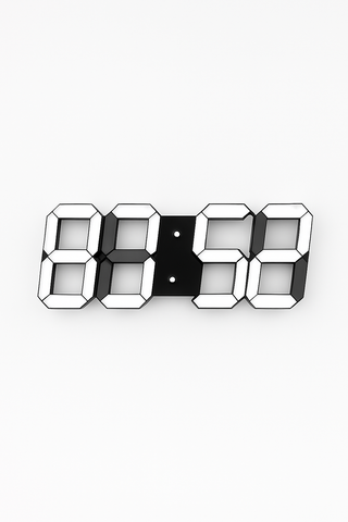 Zegar Ścienny Nyvox | Zegar Cyfrowy LED 3D | Nowoczesny Design