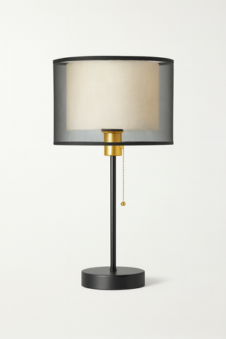 Lampa Stołowa Liora | Oświetlenie Nocne z Podwójnym Kloszem | Styl Vintage