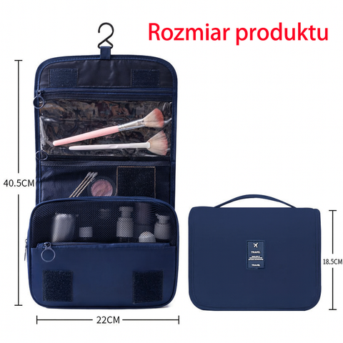 Organizer podróżny FoldZip | Kosmetyczka z haczykiem | Wodoodporny materiał
