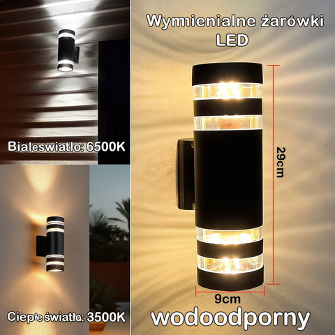 Kinkiet LineaGlow | Nowoczesne oświetlenie ścienne | Dwukierunkowy efekt świetlny