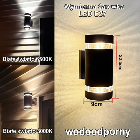 Kinkiet LineaGlow | Nowoczesne oświetlenie ścienne | Dwukierunkowy efekt świetlny