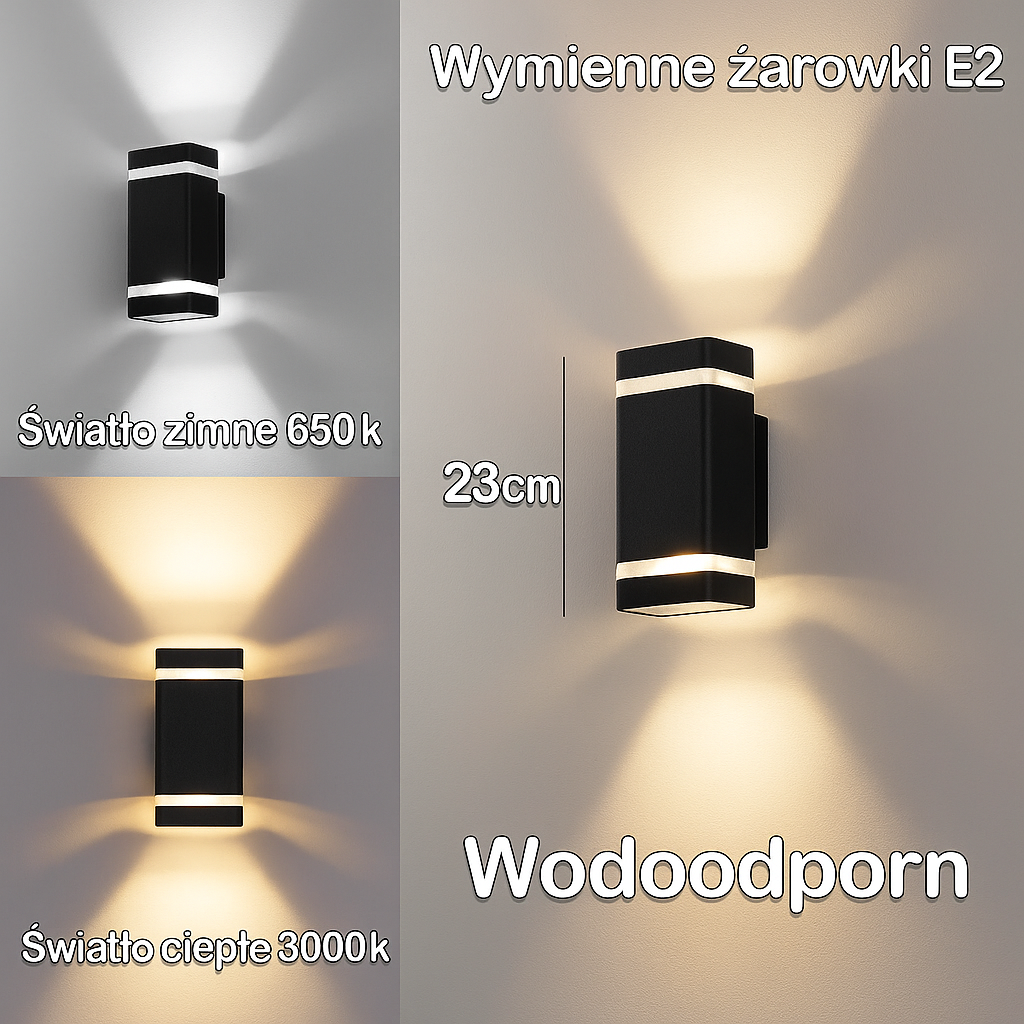 Kinkiet LineaGlow | Nowoczesne oświetlenie ścienne | Dwukierunkowy efekt świetlny