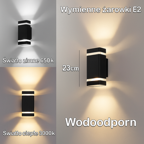 Kinkiet LineaGlow | Nowoczesne oświetlenie ścienne | Dwukierunkowy efekt świetlny