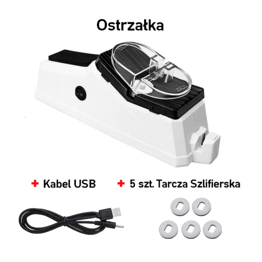 Ostrzałka Elektryczna SharpPro | Ostrzałka do Noży Kuchennych | Regulowany Kąt Szlifowania