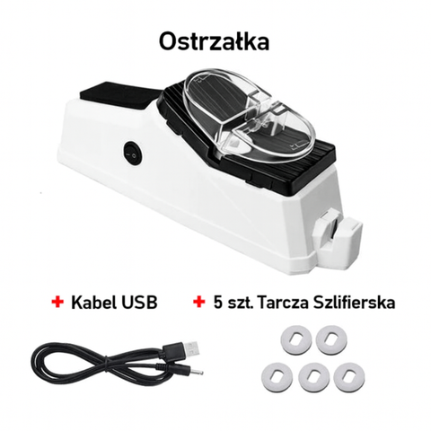 Ostrzałka Elektryczna SharpPro | Ostrzałka do Noży Kuchennych | Regulowany Kąt Szlifowania