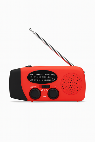 Radio Survivalowe Miro | Kieszonkowe Radio Awaryjne | Zasilanie Korbkowe i WB/AM/FM
