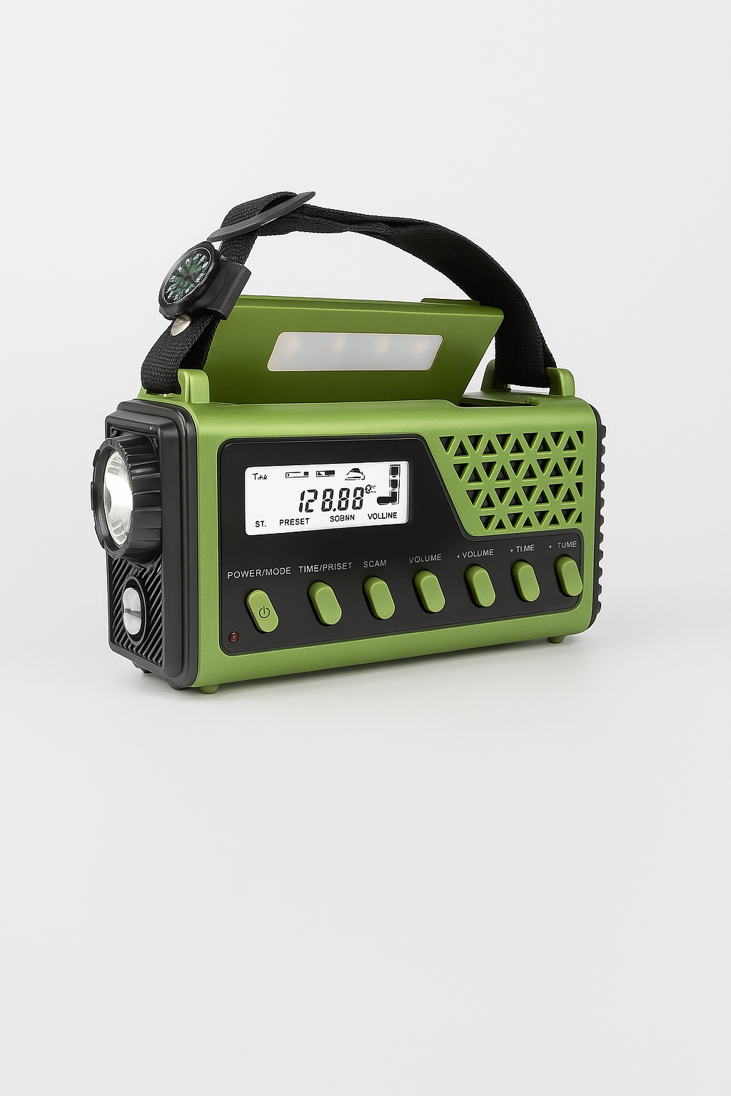 Radio Outdoorowe Trexon | Radio Awaryjne z Kompasem | Bluetooth, Latarka, Powerbank