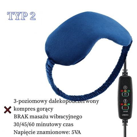 Opaska Termiczna Selora | Maska na Oczy z Podgrzewaniem | USB i Regulacja Temperatury