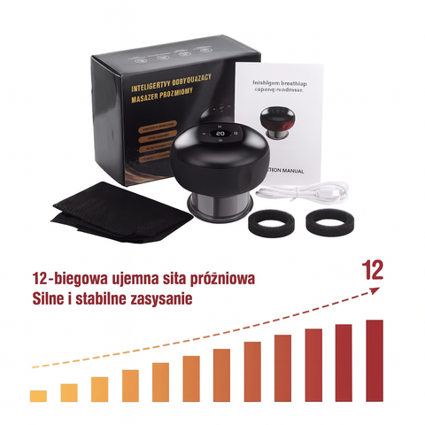 Masażer VacuGlow | Urządzenie Próżniowe z Podgrzewaniem | LED i Regulowane Tryby